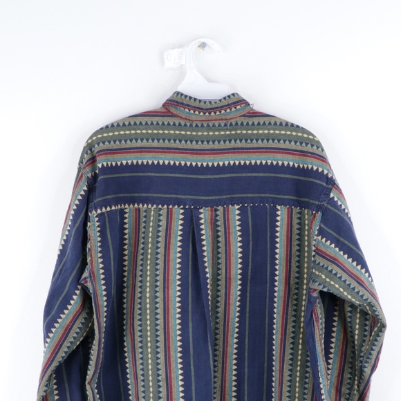 Vintage 90s Streetwear Geometric Print Shirt - Picture 6 of 8